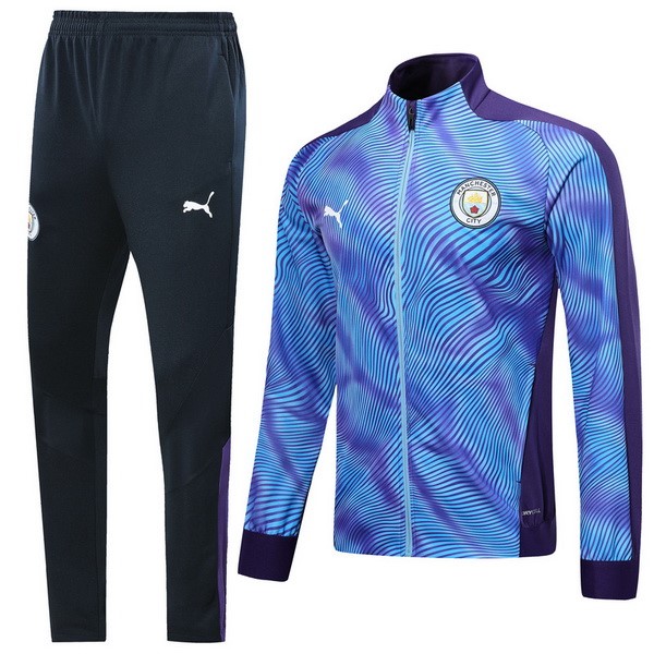 Survetement Football Manchester City 2019-20 Purpura Azul